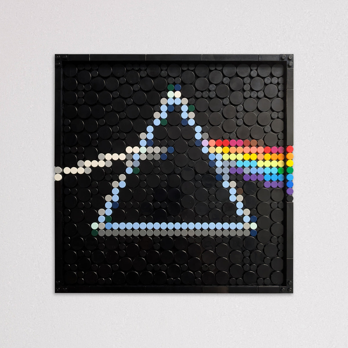Dark Side of the Lego Brick on the Wall - Lego Recreation