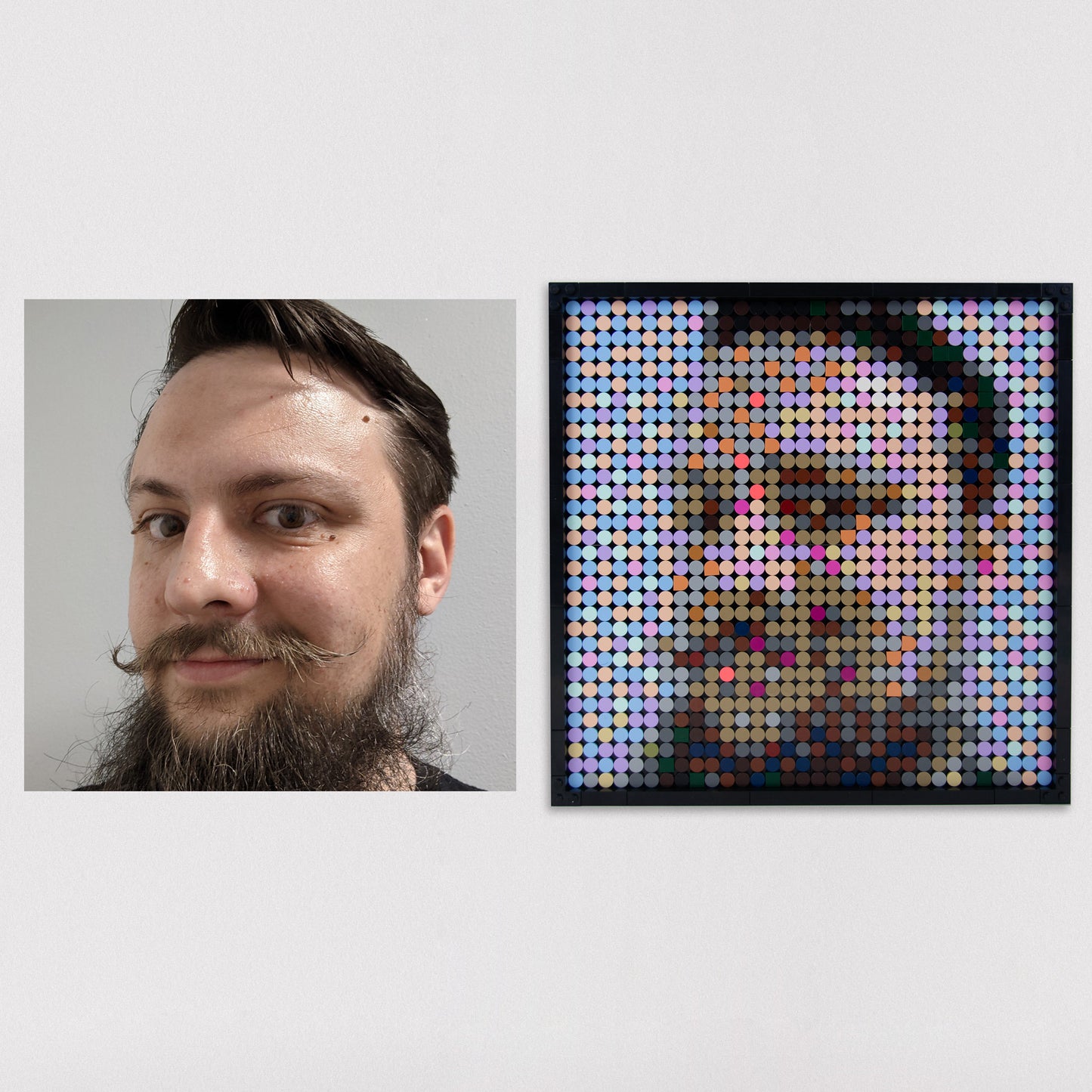 Custom Lego Portrait - Medium Square