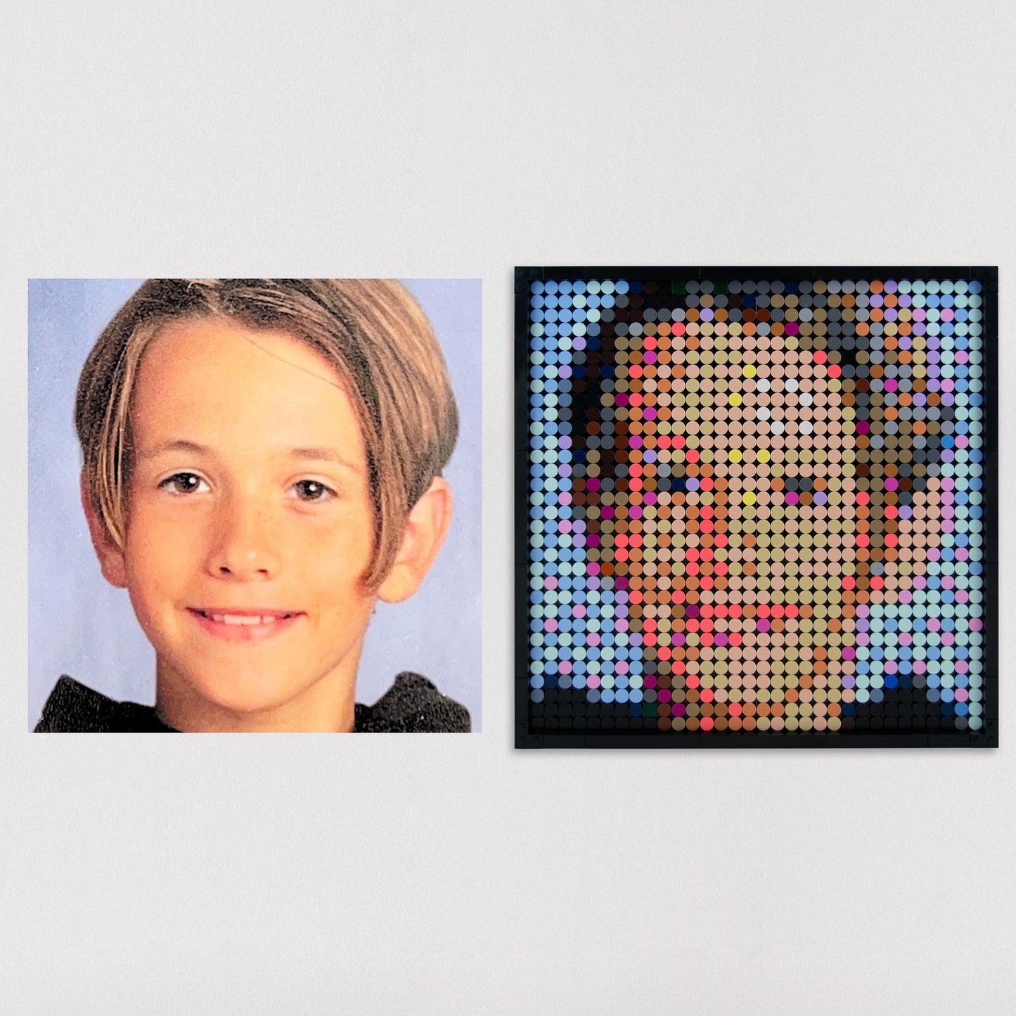 Custom Lego Portrait - Medium Square